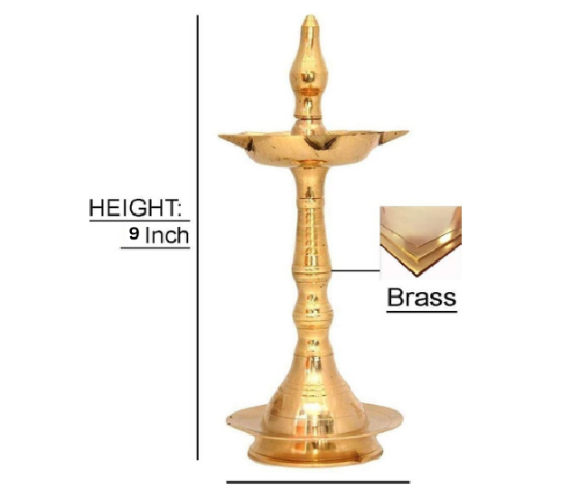 Copperika Pure Kerala Brass Diya