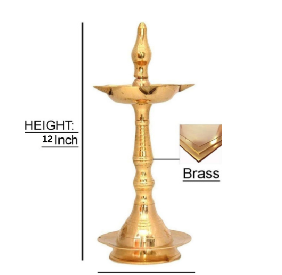 Copperika Pure Kerala Brass Diya