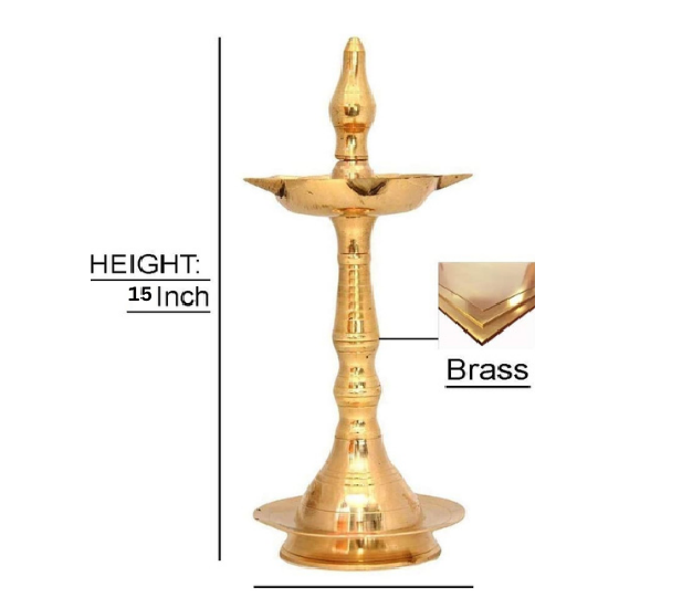 Copperika Pure Kerala Brass Diya