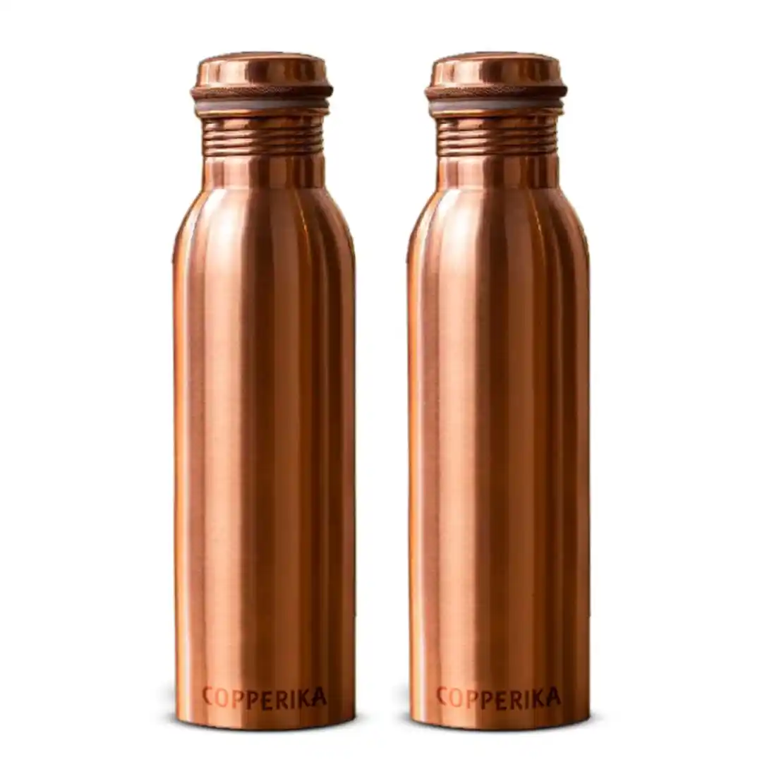 Copper Water Bottle Set