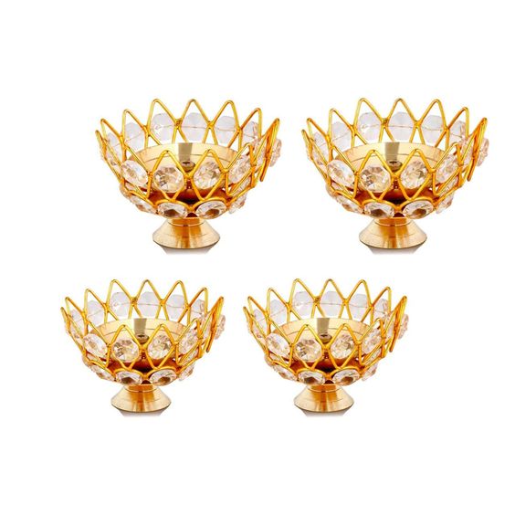 Copperika Golden Brass Crystal DIya